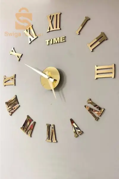 ساعة جدارية ثلاثية الابعاد سهلة التركيب