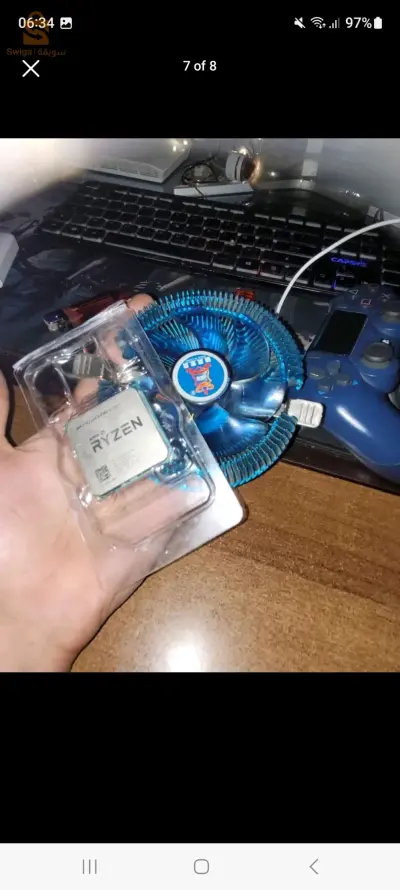 معالج مع كرت شاشة مدمجة ryzen 3 Vega 8 2100ge