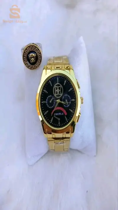 سلعة تتكلم وحدها ✨🔥 سلعة مشالله روعة 💫💯 جودة ريعة بزاااف ⌚ساعة  300da+2000daللخاتم