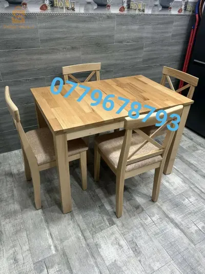 table de cuisine 4 chaises hêtre 100%