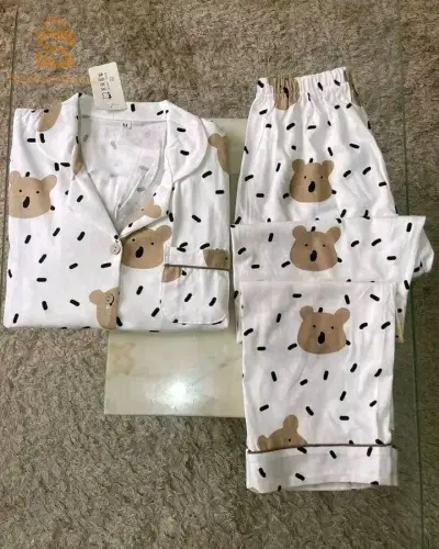 dootted set bear 🐻  pyjama