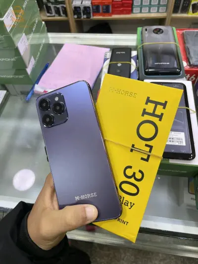 Smartphone M-horse hot30 playTéléphone M-horse hot 30 Camera ????5 MP front + 8 MP rear 3 GB ram 64 GB rom Face id Side fingerprintUsb tybe-c 5000 mah17300دج0665955230فب👉viber watts