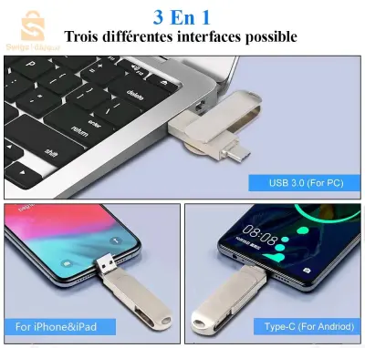 فلاش ديسك 3× 64gb.   1