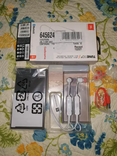 écouteurs JBL T110BT BLUETOOTH ORIGINAL VENU DE FRANCE