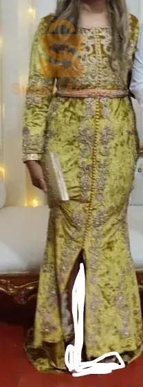 caftan sirène vert