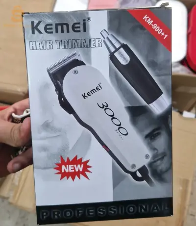 pack Tondeuse Kemei km-900+1
زوج آلات حلاقة شعر في علبة واحدة
الأولى تمشي بالكابل مع كامل اللواحق
والثانية مخصصة لشعر الانف والاذن
2900دج
0665955230فب👉viber watts