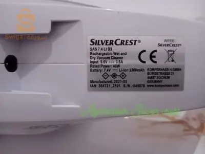 #Aspirateur_A_Main_Aux Et Poussière#SILVER_CREST#Batterie : 7.4 V #Autonomie_en_Aspiratio_continue : 20 Mn.#Capacité du bac de récupération  de la Poussière  Max 400 ML#Capacité du bac de récupération  des Liquides  Max 150 MLMade in #Germany 🇩🇪🇩🇪