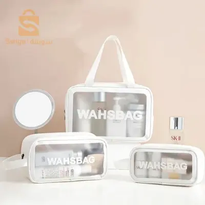 PreviousNextPack 3 Pcs Sacs de toillete trousse à cosmétiques, trousse de maquillage, trousse de toilette étanche