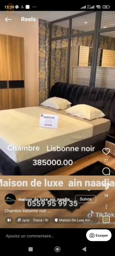 a vendre chambre a coucher