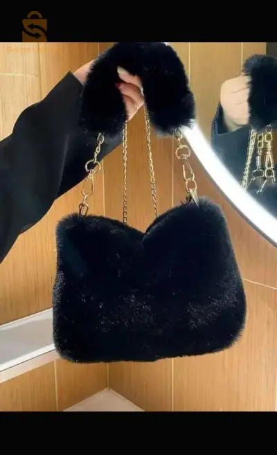sac forrure tendence pour femme-حقيبة يد نسائية متنوعة من الريش