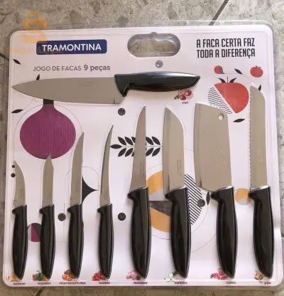 série couteaux 9pcs tromontina 🇧🇷🇧🇷🇧🇷