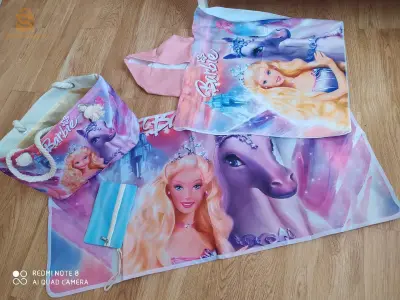 sac de plage pour fille 4 pièces