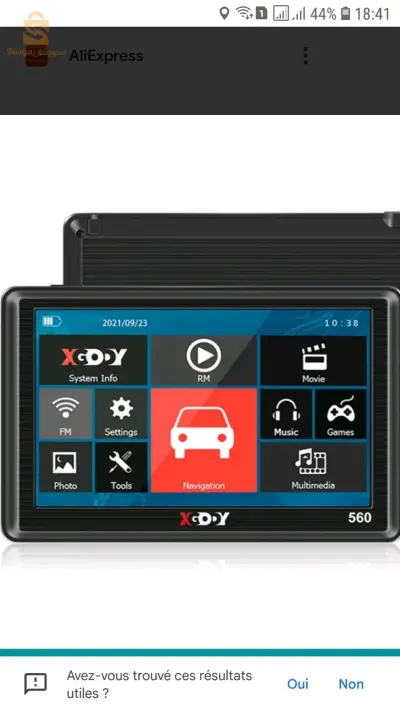 GPS navigateur