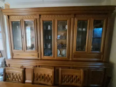 table salle à manger +bibliothèque
