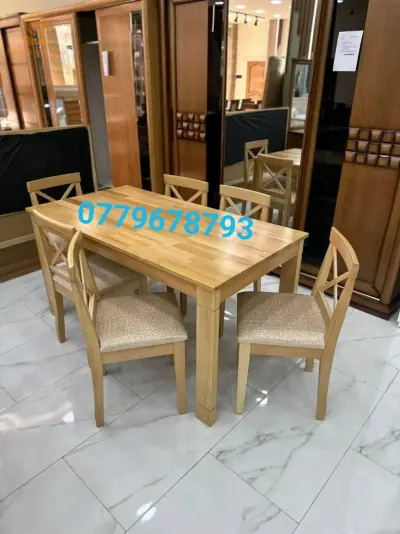 table de cuisine 6 chaises hêtre 100%