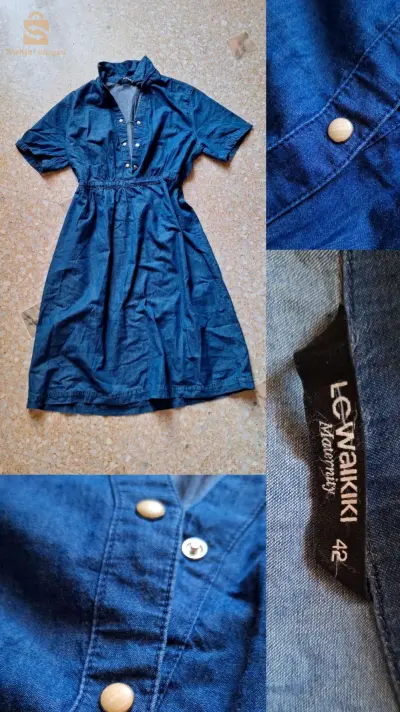 Robe maternité en jean