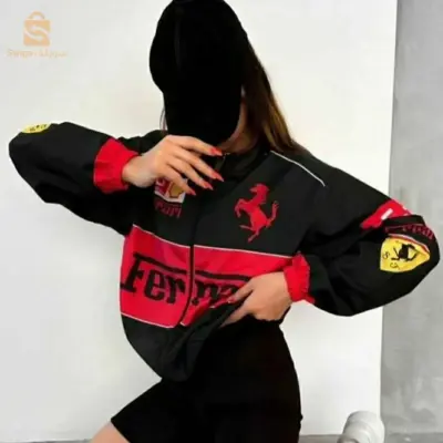 veste Ferrari rouge