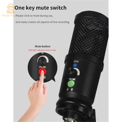 Microphone à condensateur USB professionnel avec Trépied BM66