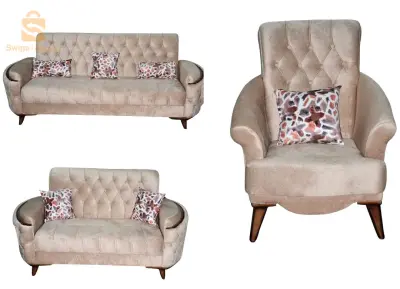 Salon capitonné modèle cli clac coffret