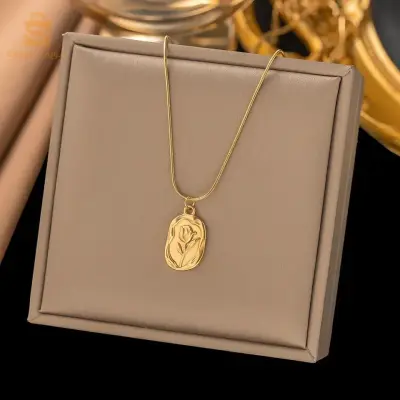 collier femme en acier inoxydable