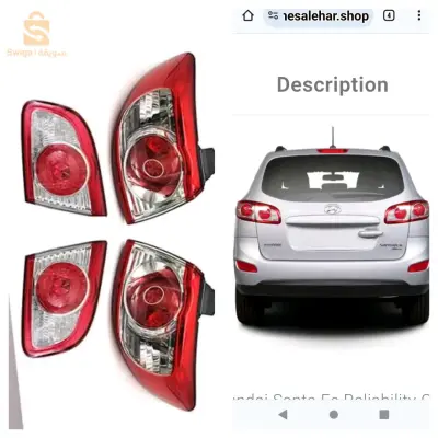 feu arrière hyundai santafe 2