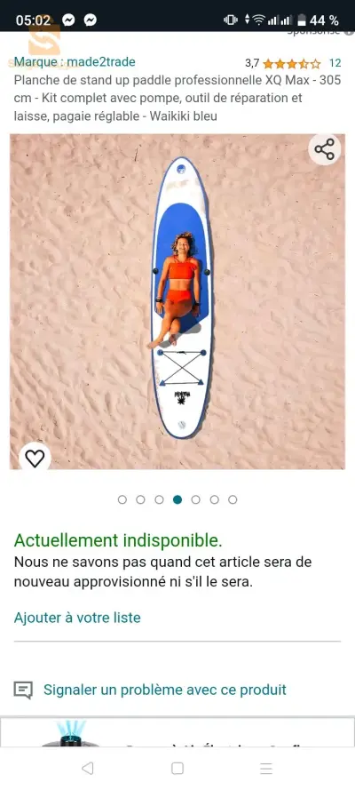 padelle stand up kayak itiwit pompe