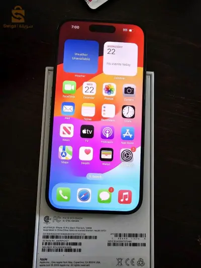 iPhone 15 pro 128 gb 100% batterie