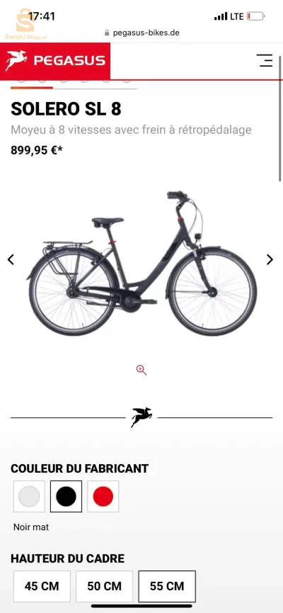 vélo SOLERO SL 8 marque PEGASUS
