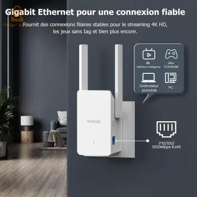 Repeteur Tenda Range Extender WIFI 6 AX 3000 A33