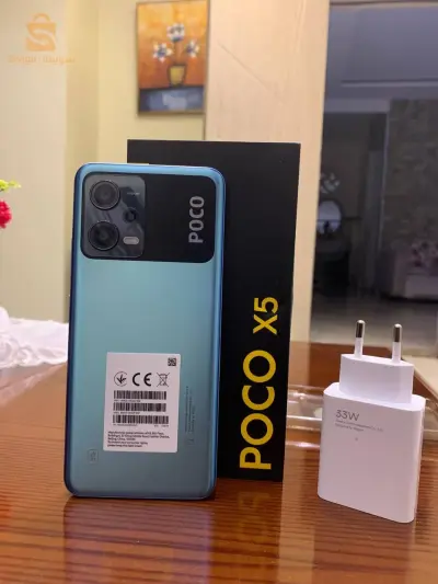 poco x5 6g/128 avec boit et chargeur