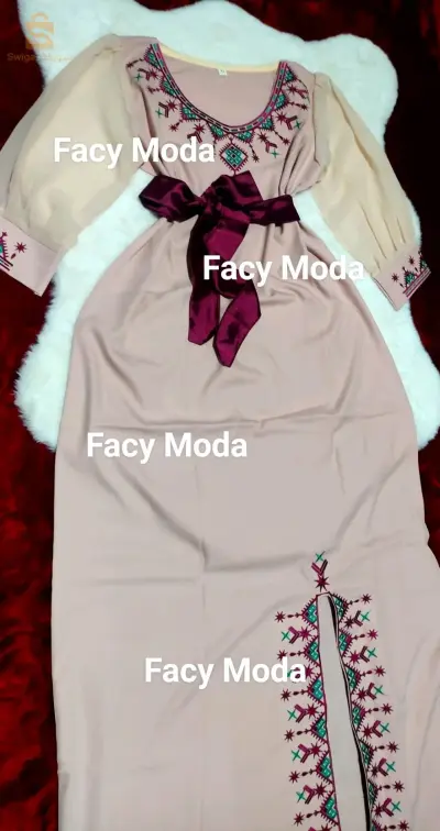 ❣️❣️❣️ Disponible 🦋 robe d'hôtesse style kabyle 🦋 taille S m L xl xxl xxxl 🦋 tessu crêpe Julia 🦋 livraison immédiate ❣️❣️❣️❣️❣️Boutique en ligne ❣️❣️❣️❣️ Les photos réelle ❣️❣️❣️❣️ Livraison 58 wilayas ❣️❣️