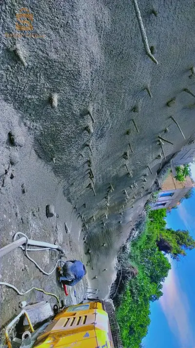 béton projeté