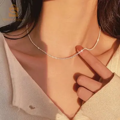 Collier argenté soirée ❤️❤️