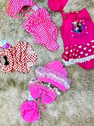 Maillot de bain pour enfants et filles Taille 1_7ans