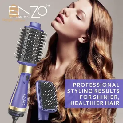 Brosse Enzo 🇮🇹 Professional 2 en 1  model EN-4128 🔵