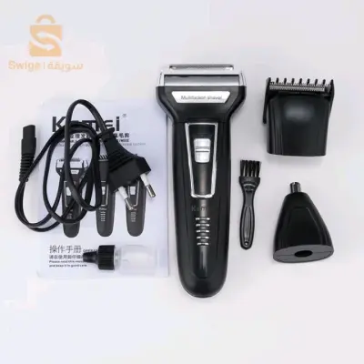 Kemei – rasoir électrique flottant 3 en 1 pour hommes, Rechargeable, pour barbe et cheveux