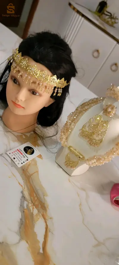 vente parure chaoui  5 pièces vrai cristal