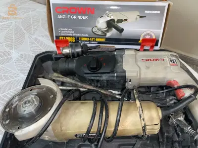 marteau piqueur avec Tronçonneuse Meuleuse 600W 155mm CROWN | CT13003