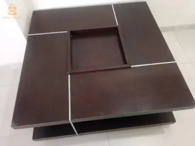 table basse bois massif