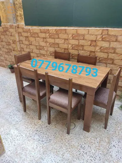 table de cuisine 6 chaises hêtre 100%