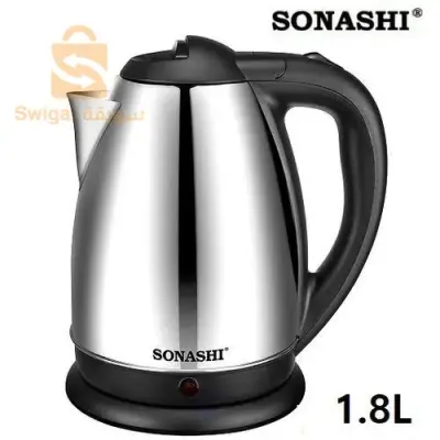 Bouilloire Electrique Inox 1.8L Sonashi SKT-1804$🤍🤍