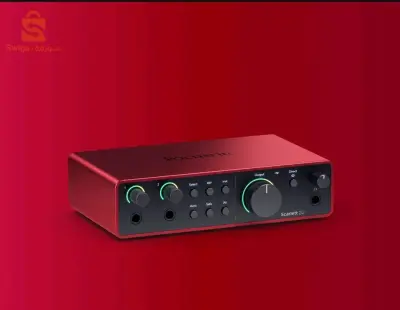 كرت صوت focusrite Scarlett 2i2 الجيل الرابع