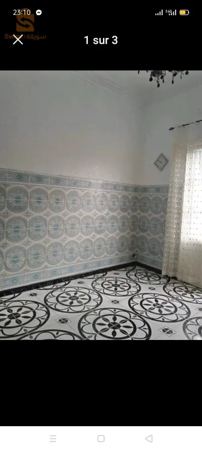 vente appartement F2 a la rue mostaganem 3 ème étage acté avec livret de foncier