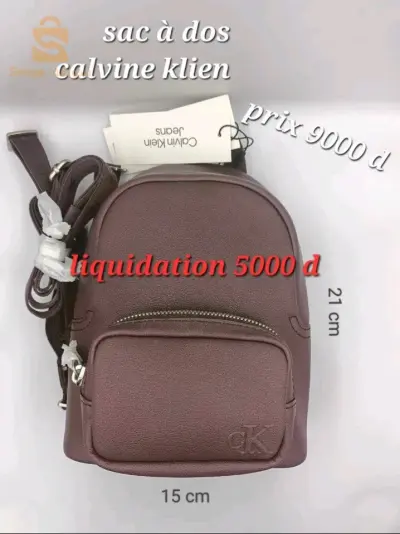 sac à dos fille et portefeuille femme calvin klien