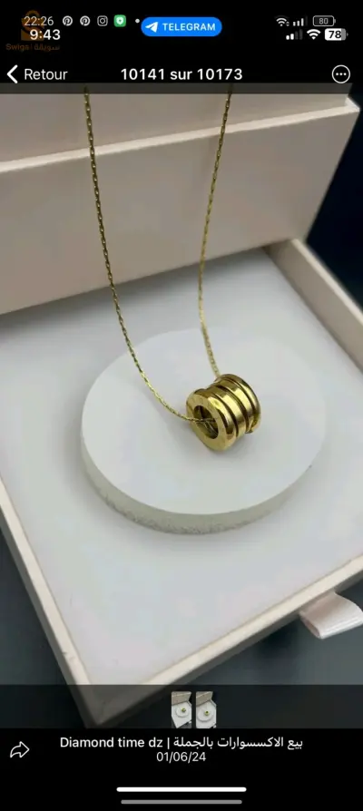 collier en acier inoxydable