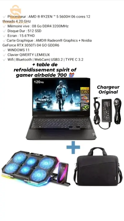 laptop gaming avec pack