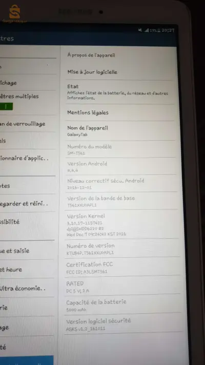 Galaxy tab e