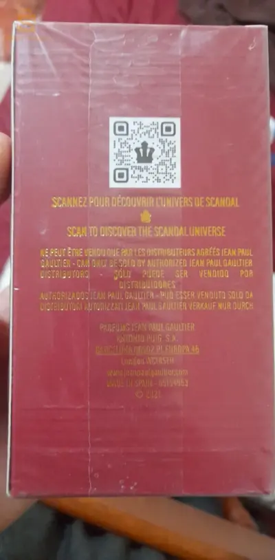 scandal homme original venu de france