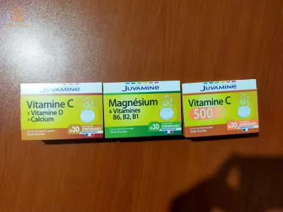 Lot de vitamines C et magnésium ×69 PCS