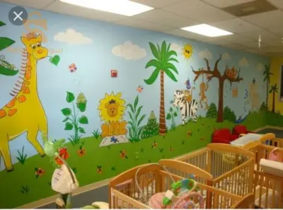 Dessin mural crèche et chambre d’enfant